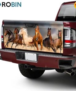 Horses Tailgate Decal Sticker Wrap