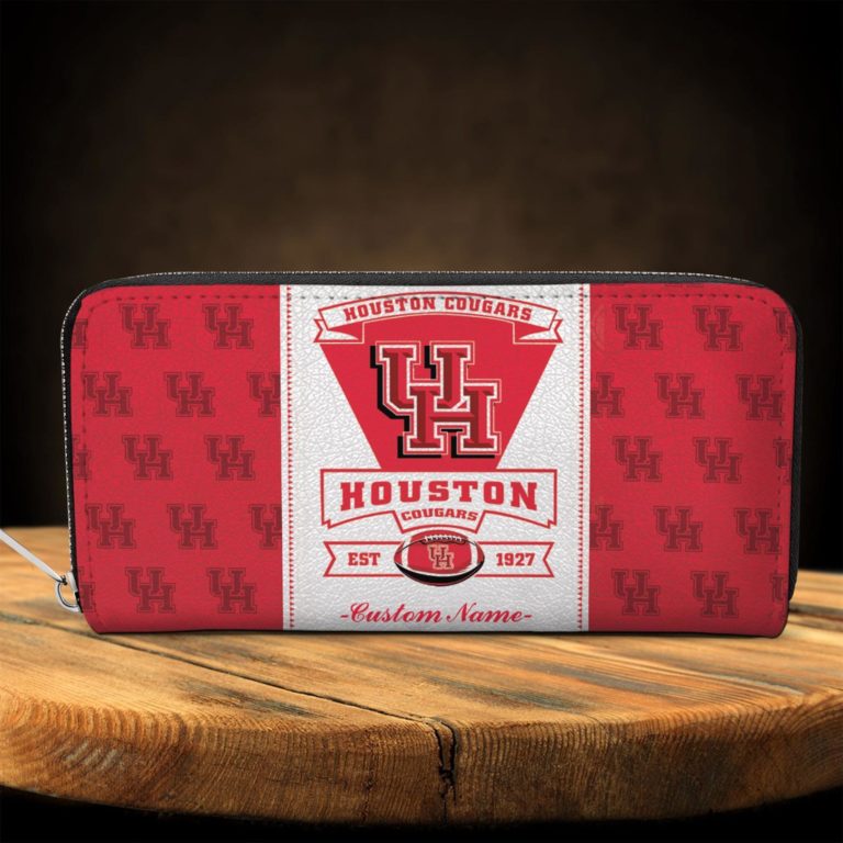 Houston Cougars Custom Name Zippy Long Wallets