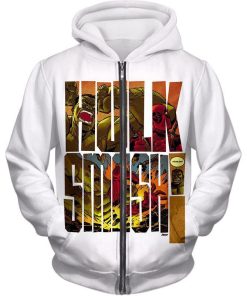 Hulk Smash All Over Print Hoodie and Zip