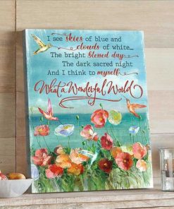 Hummingbird I See Skies Of Blue Wall Art Floral Decor