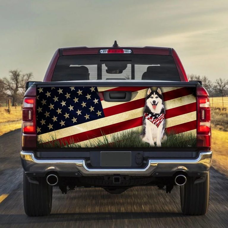 Husky American Truck Tailgate Decal Sticker Wrap