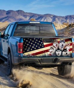 Husky American Truck Tailgate Decal Sticker Wrap