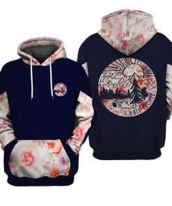 I Hate People Floral Patterns 3D All Over Printed Shirt Camping Hoodie