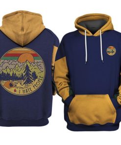 I Hate People Vintage Retro Camping 3D All Over Printed T shirt, pullover,hoodie,zip hoodie