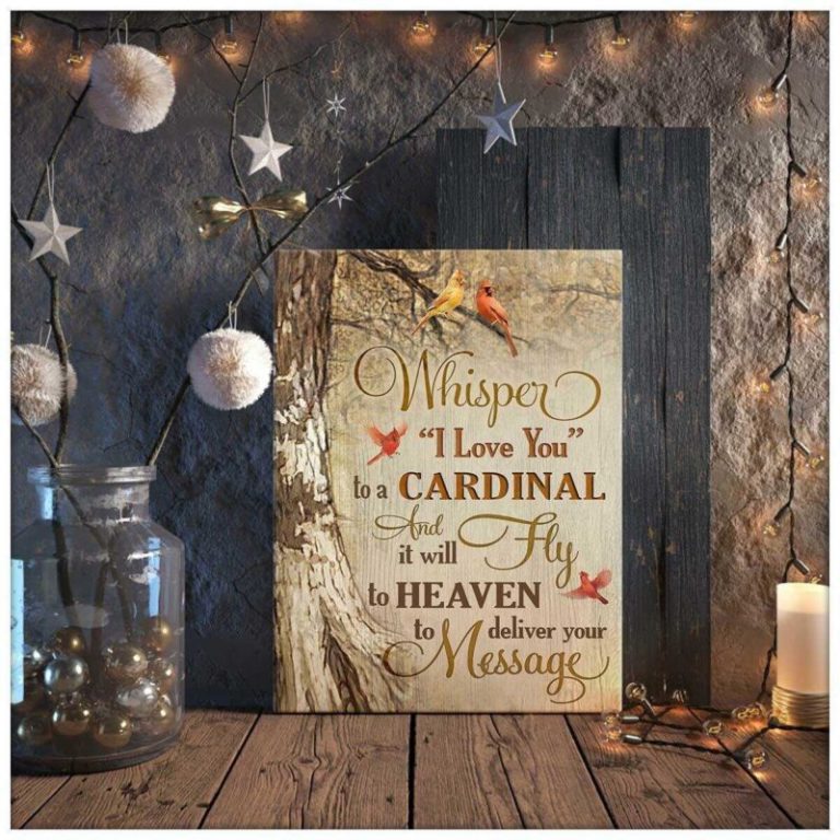 I Love You Cardinal Wall Art Decor