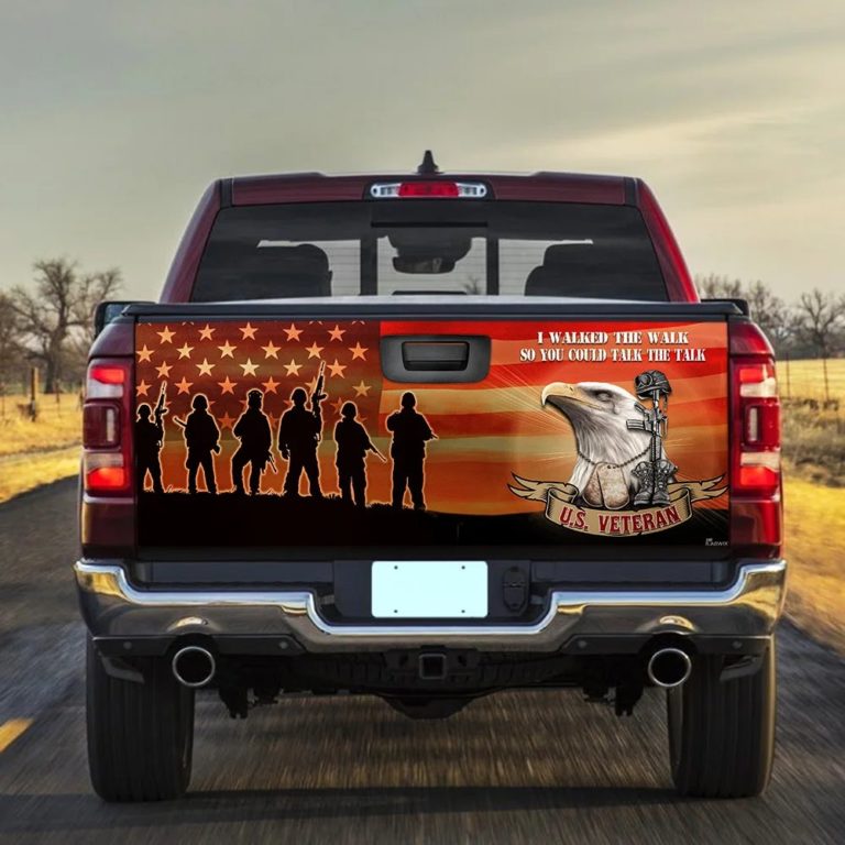 I Walked The Walk So You Could Talk The Talk Veteran Truck Tailgate Decal
