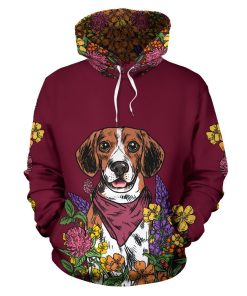 Illustrated Beagle Hoodie