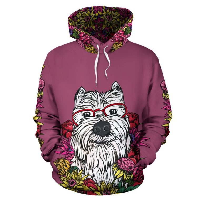Illustrated Westie Hoodie