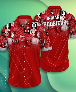 Indiana Hoosiers Casual Short Sleeve Hawaiian Shirt