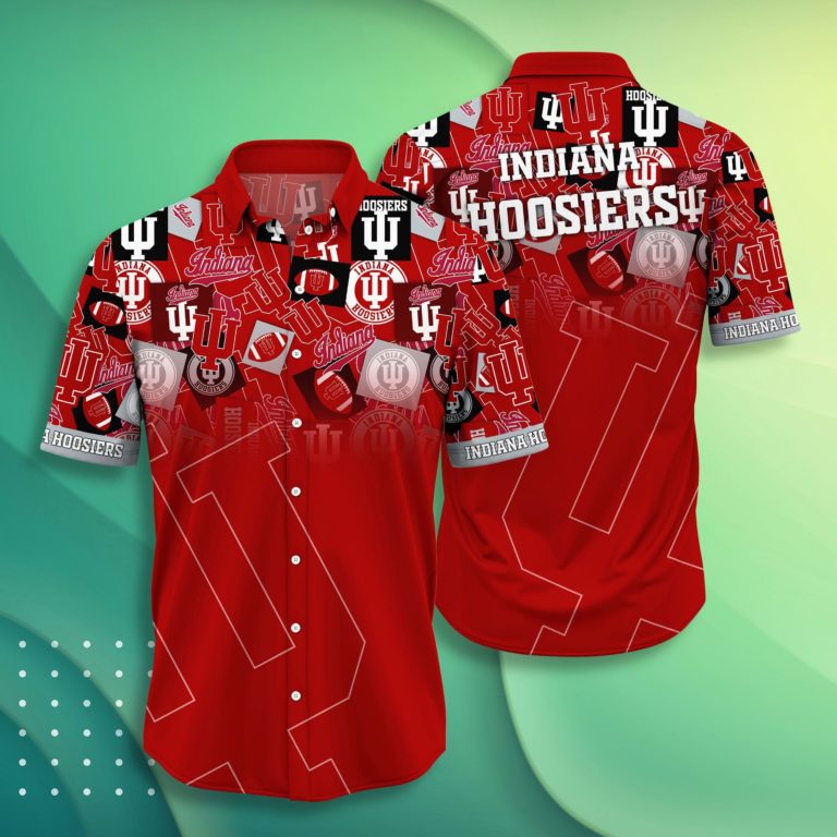 Indiana Hoosiers Casual Short Sleeve Hawaiian Shirt