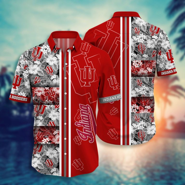 Indiana Hoosiers Hawaiian Aloha Shirts NCAA