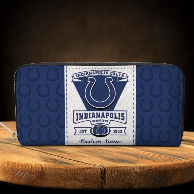 Indianapolis Colts Custom Name Zippy Long Wallets