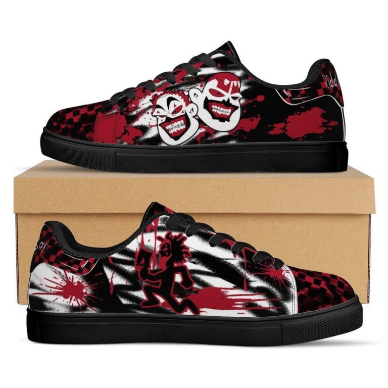 Insane Clown Low top Leather Stan Smith Shoes, Custom Sneaker