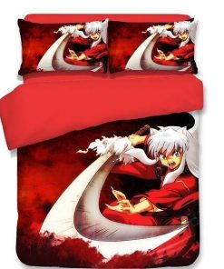 Inuyasha Bed Set Burning Inuyasha Anime Bedding Inuyasha Bed Set Burning Inuyasha Anime Bedding