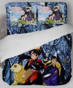 Inuyasha Bed Set Miroku And Sango Anime Bedding