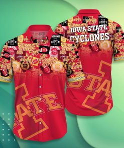 Iowa State Cyclones Casual Short Sleeve Hawaiian Shirt