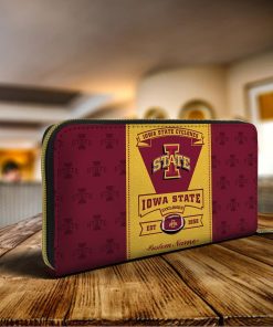 Iowa State Cyclones Custom Name Zip Around Wallets