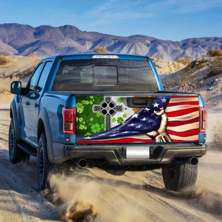 Irish Celtic Cross Truck Tailgate Decal Sticker Wrap