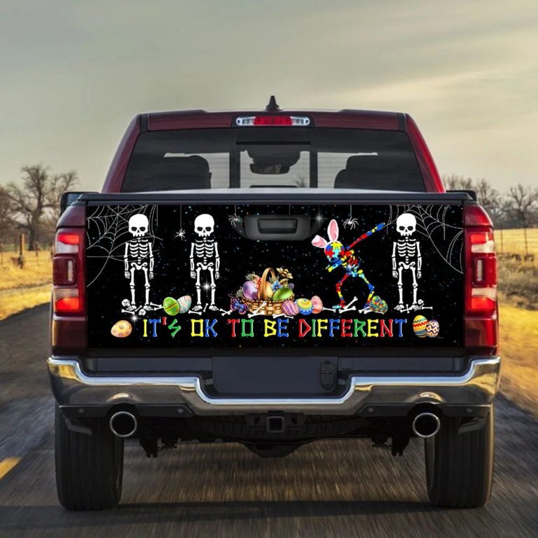 It’s Ok To Be Different. Autism Awareness Truck Tailgate Decal Sticker Wrap