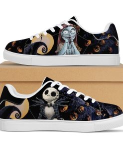 Jack Skellington The Nightmare Before Christmas Low top Leather Stan Smith Sneaker, Casual Shoes Jack Skellington The Nightmare Before Christmas Low top Leather Stan Smith Sneaker, Casual Shoes