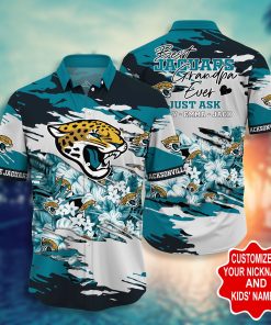 Jacksonville Jaguars – Custom Name Hawaiian Aloha Shirt