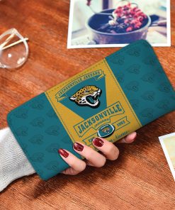 Jacksonville Jaguars Custom Name Zip Around Wallets