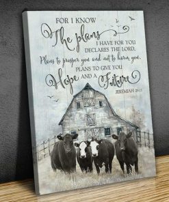 Jeremiah 2911 Angus Cow Wall Art Farmhouse Decor