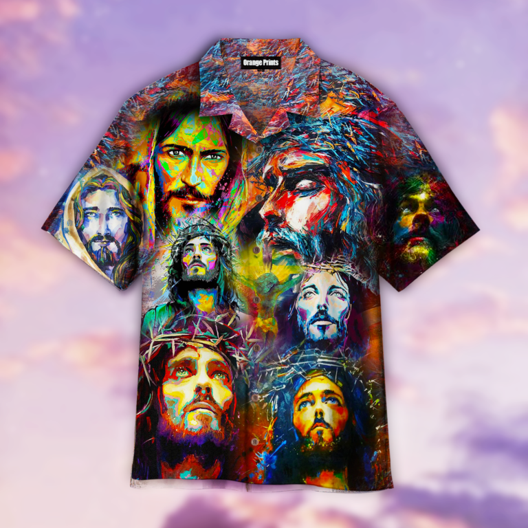 Jesus Christ He Is Risen Tropical Button Down Shirt