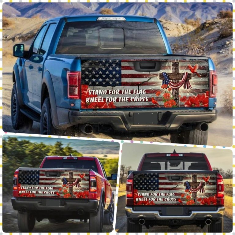 Jesus Christ United We Stand Truck Tailgate Decal Sticker Wrap