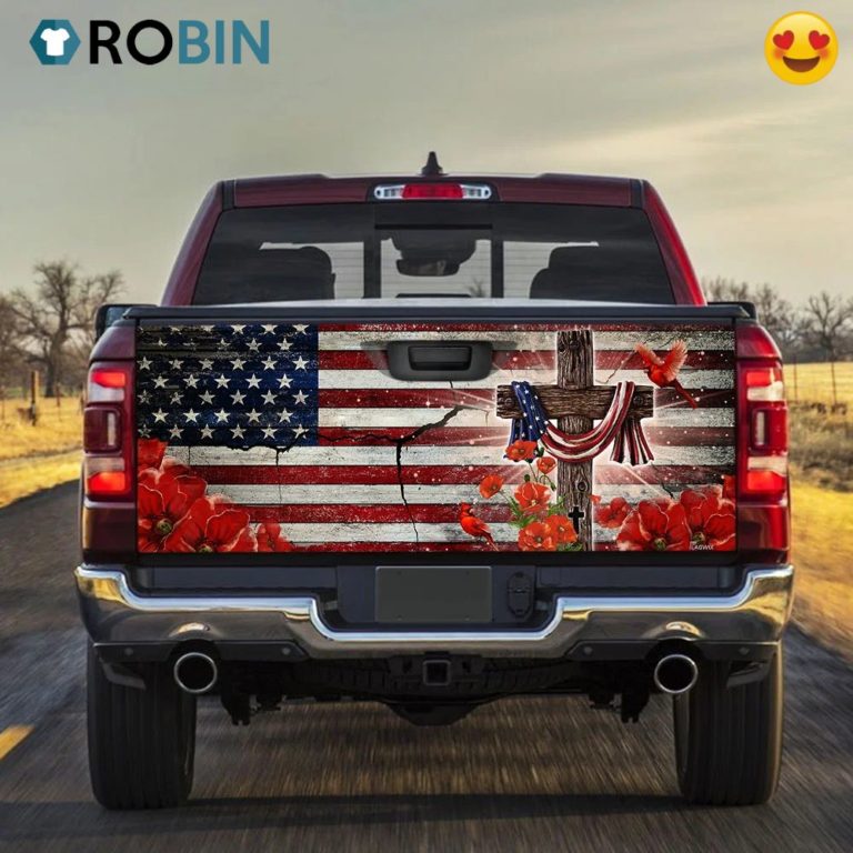 Jesus In America Truck Tailgate Decal Sticker Wrap
