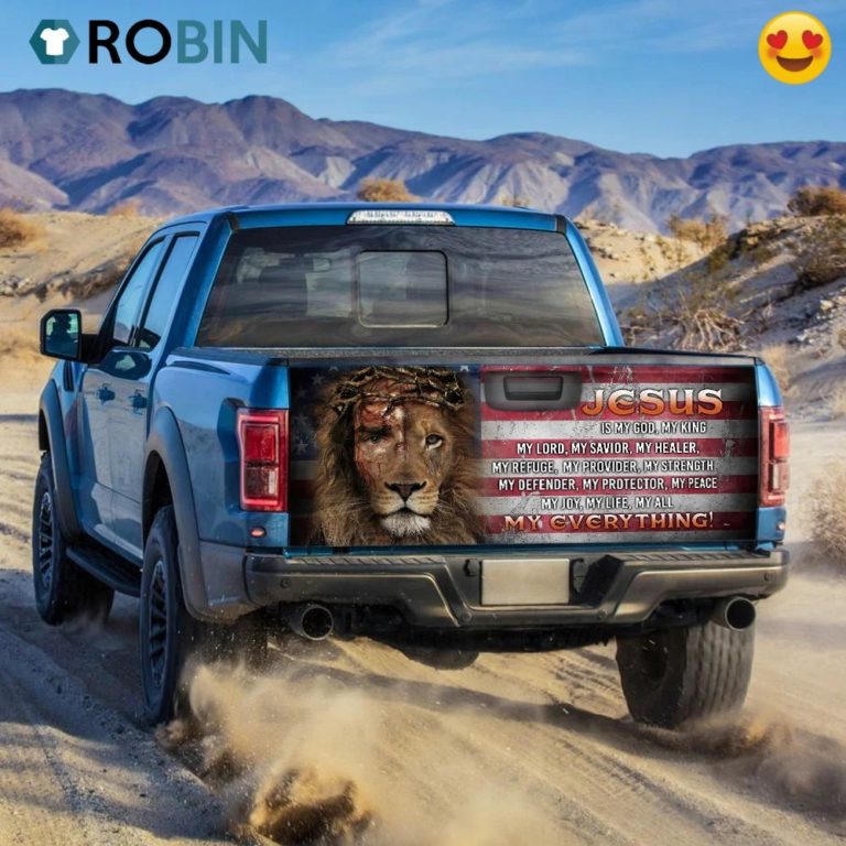 Jesus Lion Of Judah, My Everything Truck Tailgate Decal