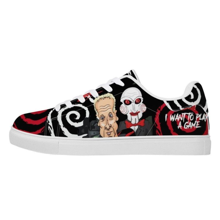 Jigsaw I Want Play Game Low top Leather Stan Smith Sneaker, Casual Shoes