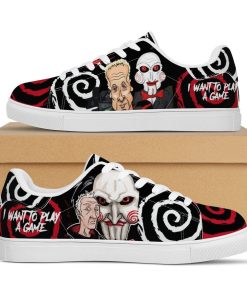 Jigsaw I Want Play Game Low top Leather Stan Smith Sneaker, Casual Shoes