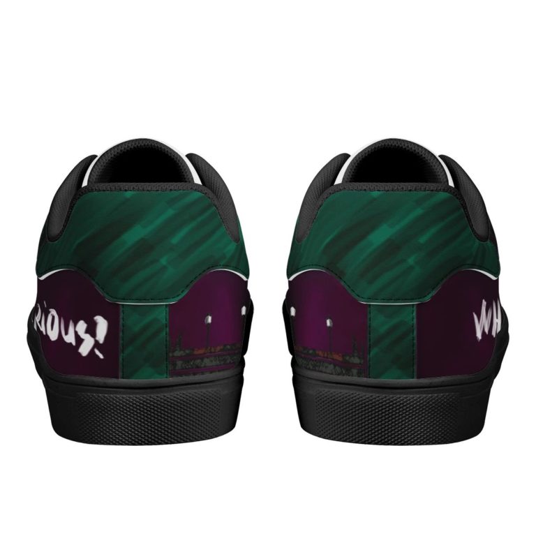Joker Put On a Happy Face Black Low top Leather Stan Smith Sneaker, Casual Shoes