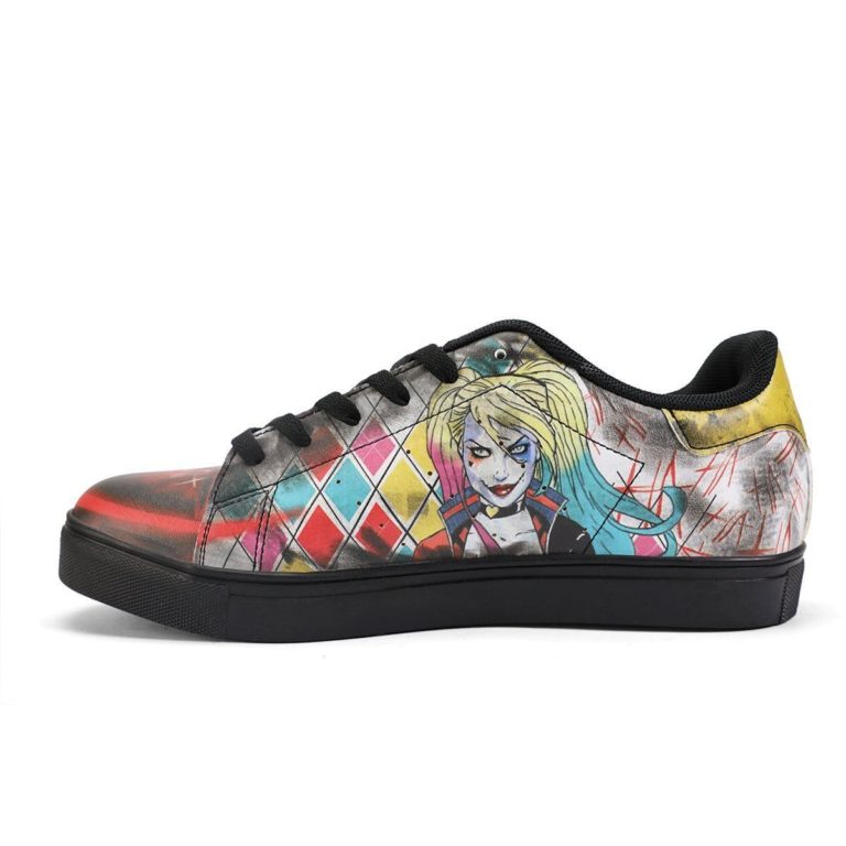 Joker x Harley Quinn Suicide Squad Low top Leather Stan Smith Shoes, Custom Sneaker