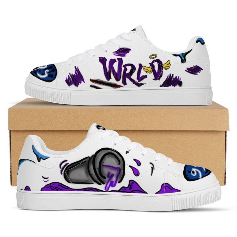 Juice wrld 999 Low top Leather Stan Smith Shoes, Custom Sneaker