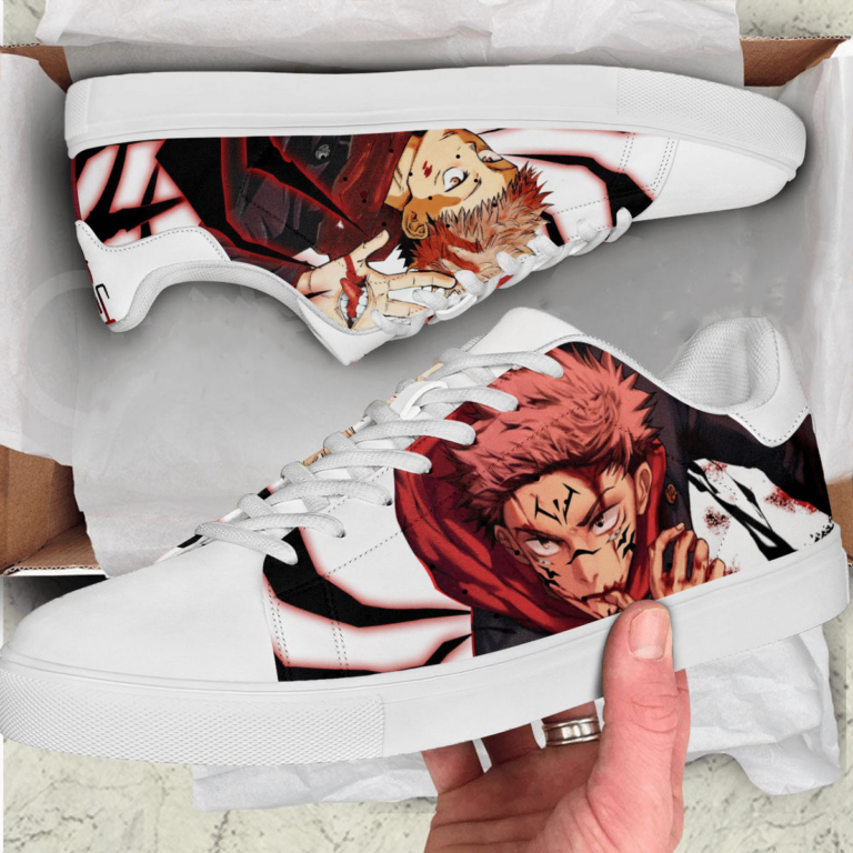 Jujutsu Kaisen Itadori Yuuji Low top Leather Stan Smith Sneaker, Casual Shoes