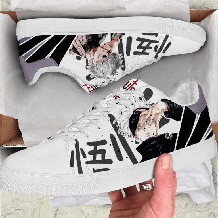 Jujutsu Kaisen Satoru Gojou Skate Low top Leather Stan Smith Sneaker, Casual Shoes