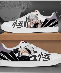 Jujutsu Kaisen Satoru Gojou Skate Low top Leather Stan Smith Sneaker, Casual Shoes