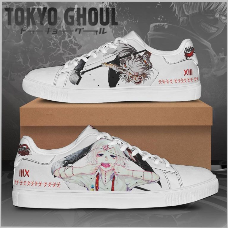 Juuzou Suzuya Tokyo Ghoul Toge Skate Low top Leather Stan Smith Sneaker, Casual Shoes