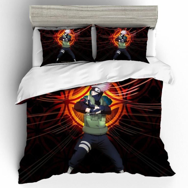 Kakashi Hatake 6th Hokage Naruto Bedding Custom Anime Bed Set