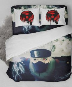 Kakashi Hatake Sharingan Naruto Bedding Custom Anime Bed Set