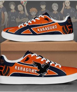Karasuno High Skate Low top Leather Stan Smith Sneaker, Casual Shoes Karasuno High Skate Low top Leather Stan Smith Sneaker, Casual Shoes