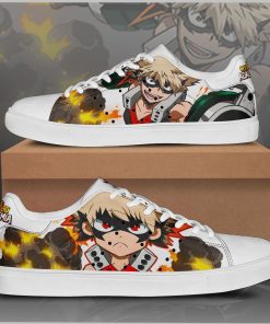 Katsuki Bakugou My Hero Academia Low top Leather Stan Smith Sneaker, Casual Shoes Katsuki Bakugou My Hero Academia Low top Leather Stan Smith Sneaker, Casual Shoes