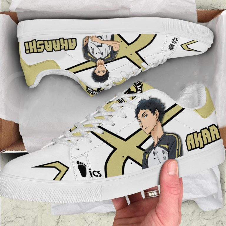 Keiji Akaashi Custom Haikyuu Low top Leather Stan Smith Shoes, Custom Sneaker