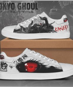 Ken Kaneki Skate Low top Leather Stan Smith Shoes, Custom Sneaker