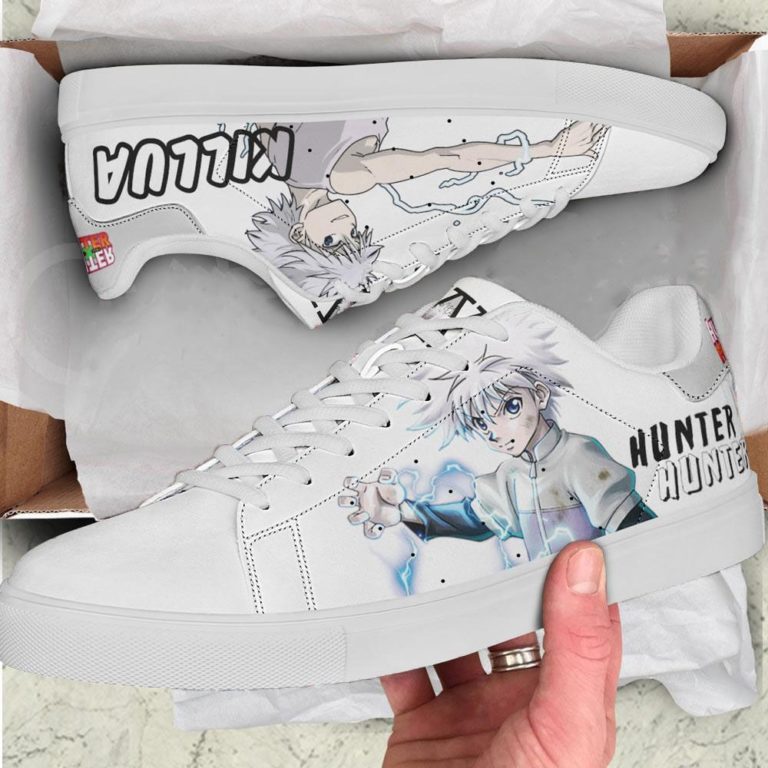 Killua Skate Low top Leather Stan Smith Shoes, Custom Sneaker