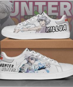 Killua Skate Low top Leather Stan Smith Shoes, Custom Sneaker