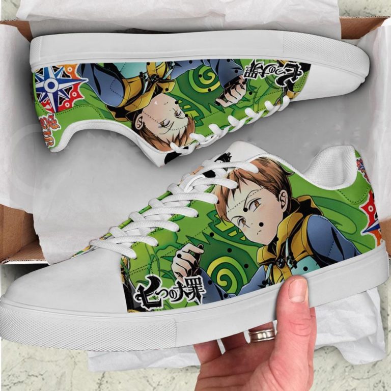 King The Seven Deadly Sins Low top Leather Stan Smith Shoes, Custom Sneaker