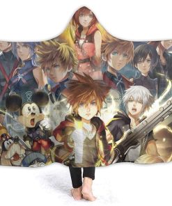 Kingdom Hearts Hooded Blanket – Flannel Blanket Kingdom Hearts Hooded Blanket – Flannel Blanket